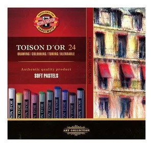 Zestaw przydymionych pasteli artystycznych TOISON D'OR 8514 24 szt. KOH-I-NOOR